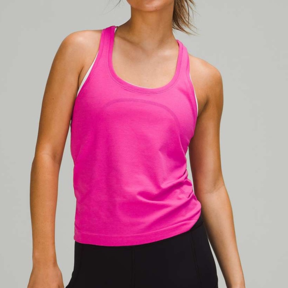 sonic pink racerback race length tank top size 0